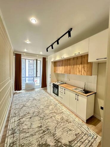 лермантова жибек жолу: 2 комнаты, 77 м², Элитка, 8 этаж, Евроремонт