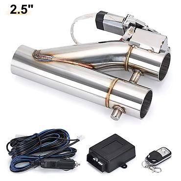 Avtomobil egzoz sistemi üçün 2.5" elektrikli “cutout”/zaslonka dəsti