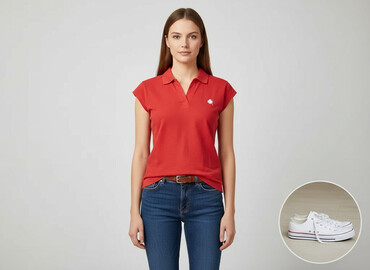 t shirty ze stójką: Inside, Damska koszulka polo, rozmiar M