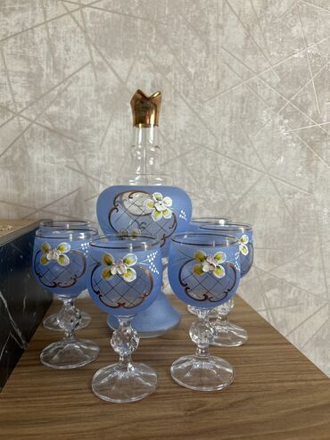 bogema qablar satisi: Qədəhlər, rəng - Mavi, 6 ədədli dəst, 200 ml