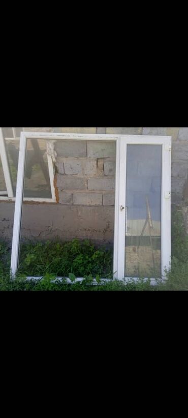 работа пластиковые окна: Алюминевое окно, цвет - Белый, Б/у, 159 *163, Самовывоз