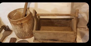 Ostalo posuđe: Stari drveni kuhinjski alati – ručno rađeni etno predmeti od punog — 4