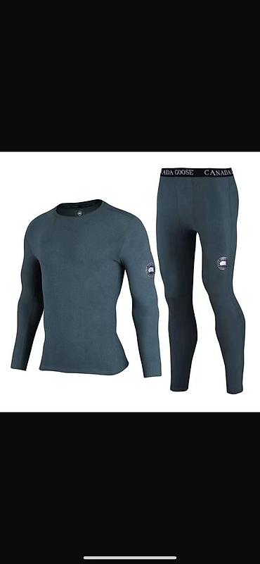 Нижнее белье: Мужской комплект термобелья Canada Goose (лонгслив + термоштаны) — 5