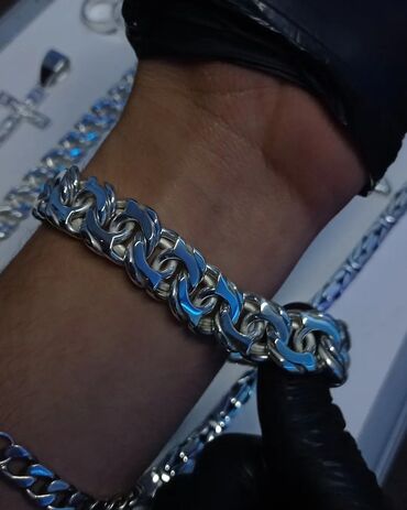 Серебряные цепочки: Серебряные Браслеты Ручная работа Ювелирное украшение Ручная — 56