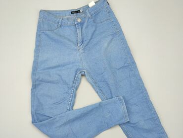 błękitna sukienki koronkowa: Jeans, L (EU 40), condition - Good