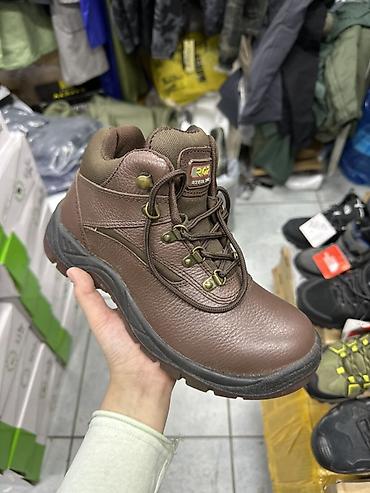 Треккинговые ботинки RGP Steel Toe, коричневые - Материал верха at lalafo.kg Треккинговые ботинки RGP Steel Toe, коричневые - Материал верха