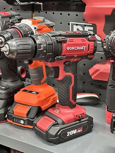 Электроинструменты: Аккумуляторная дрель‑шуруповерт WORCRAFT - Питание: литий‑ионный — 1