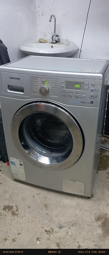 irşad paltaryuyan samsung: Paltaryuyan maşın Samsung, 6 kq, İşlənmiş, Avtomat, Qurutmasız — 2