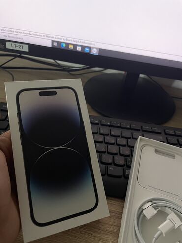 redmi 9c цена: IPhone 14 Pro, Колдонулган, 512 ГБ, White Titanium, Кабель, Куту, 85 %