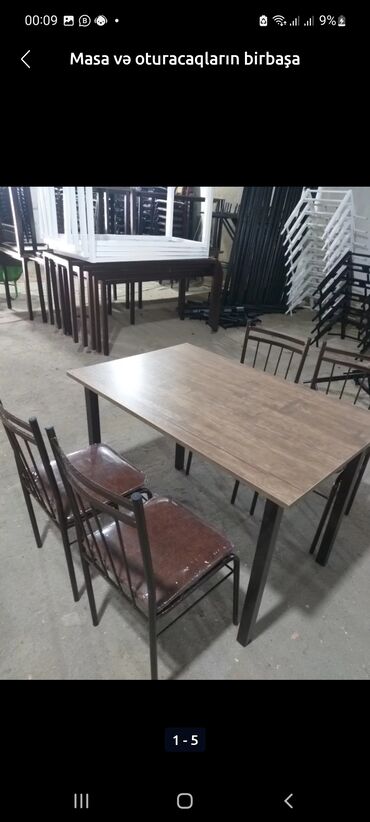 Bağ, çöl masa və oturacaq dəstləri: Yeni, Dördbucaq masa, 4 stul, Açılmayan, Stullar ilə -da lalafo.az — 4 Bağ, çöl masa və oturacaq dəstləri: Yeni, Dördbucaq masa, 4 stul, Açılmayan, Stullar ilə — 4