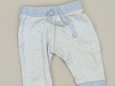 czarne spodnie z wysokim stanem mom jeans: Spodnie dresowe, F&F, 3-6 miesięcy, stan - Bardzo dobry