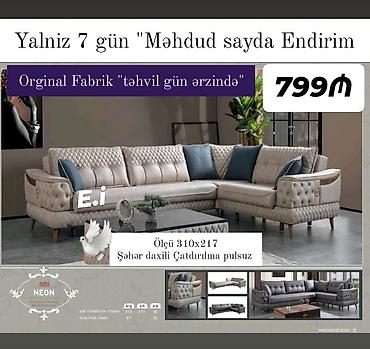 Divan və kreslo dəstləri: Yeni, Künc divan, Divan — 1