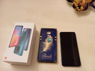 чехлы на телефон xiaomi: Xiaomi Redmi Note 9, 64 GB, rəng - Göy, 
 Sensor, Barmaq izi, İki sim kartlı