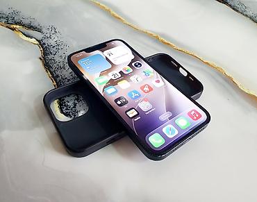айфон is: IPhone 13, Б/у, 128 ГБ, Черный, Чехол, 100 % — 1