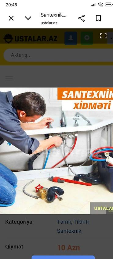 Сантехнические работы: SANTEXNİK İŞLERİ MURACİETNİZİ EDE BİLERSİNİZ — 3