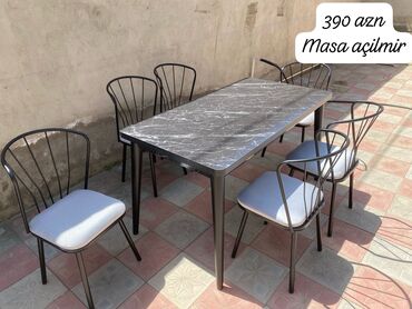 Masa və oturacaq dəstləri: Qonaq masası, Yeni, Açılmayan, Laminat, Dördbucaq masa