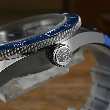 Ručni satovi: San Martin SN0139 - 39mm - Plava Potpuno nov muški sat San Martin — 4