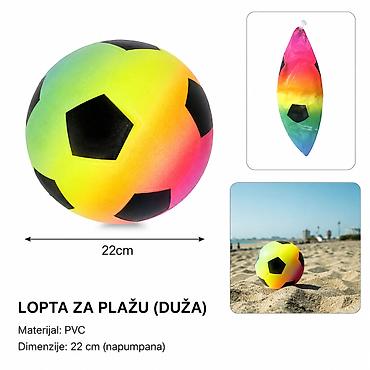 KMT rainbov ball fudbal 2904071 Šarena fudbalska lopta za plažu i