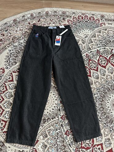 джинсы трубы: Джинсы XS (EU 34), S (EU 36), цвет - Черный