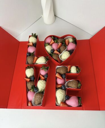 Кондитерские изделия, сладости: Клубника в шоколаде | Ош 6 штук 500 сом 9 штук 765 сом 10 штук 800 — 1