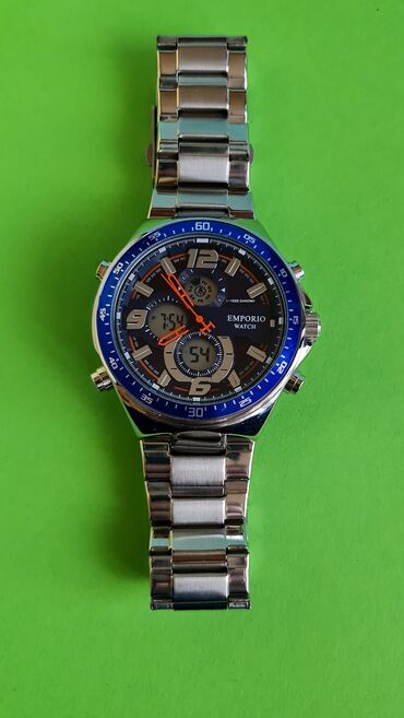 Ručni satovi: Sat muski 2u1u nov sve radi nema mane — 11