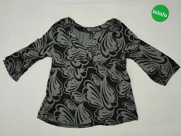 Bluza, L (EU 40), wzór - Print, kolor - Czarny, H&M