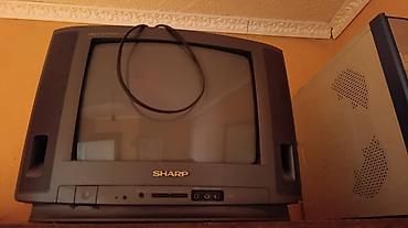 Японский качественный рабочий телевизор Sharp (кинескопный, CRT)