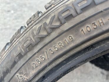 Шины: Шины 285 / 35 / R 19, Зимняя шипованная, Б/у, Комплект, Легковые, Nokian — 13