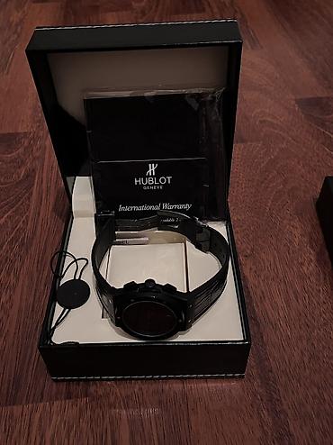 active 2: Hublot (Geneve) kişi qol saatı – qara rəngdə, kronoqraf funksiyalı — 2