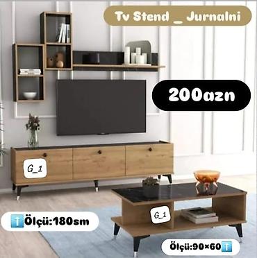 embawood mebel kataloq: TV stend və jurnalni dəsti - Model: Tv Stand – Jurnalni (G_1) - Rəng — 1