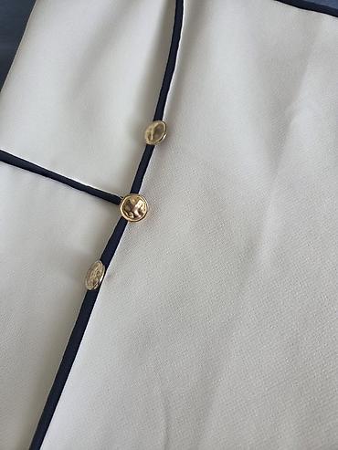 zara blejzeri: ZARA haljina bez rukava, midi dužine, elegantne krem boje sa — 5