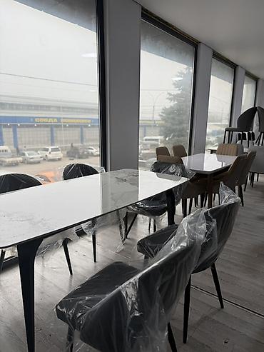 Кухонные столы: Обеденные столы с глянцевой столешницей - Прямоугольная форма — 23