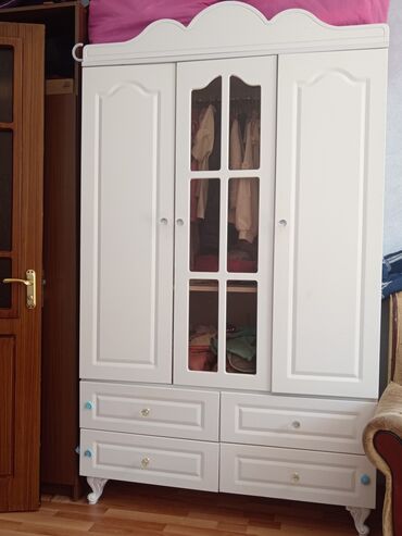 mebel alan: Шкаф-вешалка, Б/у, 3 двери, Распашной, Прямой шкаф, Турция