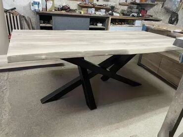 Stolovi: Trpezarijski sto orah hrast Stol je izrađen od drvenih ploča hrasta — 8