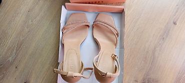 Basanoşka və səndəllər: Qadın platforma sandal - Rəng: bej/nude tonları - Dizayn: Taxta/kork — 4