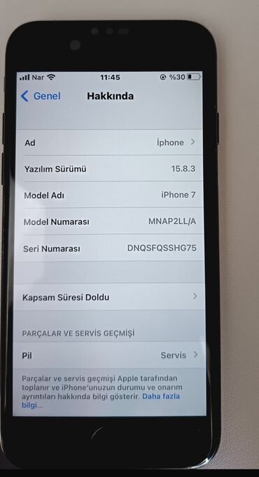 Apple iPhone: IPhone 7, 128 GB, Jet Black, Barmaq izi