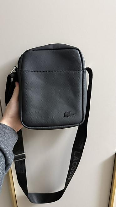 барсетки поло: Барсетка Lacoste в чёрном цвете — 1