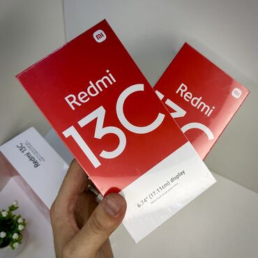 Xiaomi: Xiaomi, Redmi 13C, Новый, 256 ГБ, цвет - Черный
