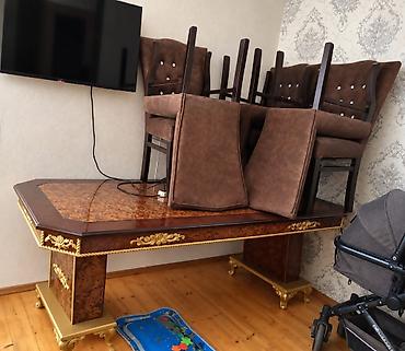 Masa desti 6 stulnan .300₼ .Unvan Qobustan qes &amp;Rumi E