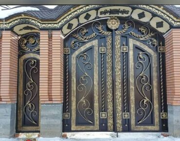 Həyət darvazaları: Metal EN MMC olaraq istədiyiniz forma və ölçüde demir işlerinin — 23