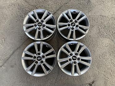 Литые Диски R 16 Hyundai, Комплект, отверстий - 5, Б/у