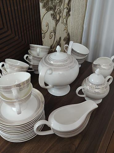 cay servizi: Çay dəsti, rəng - Ağ, Farfor — 3