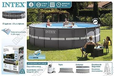 Бассейны: 549/132 см. модель 26330 Сборный каркасный бассейн серии Intex Ultra — 12