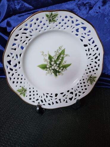 Ostalo posuđe: Tanjir nov dekorativni Schumann 1945g+ Nemacka. Porcelanski — 1