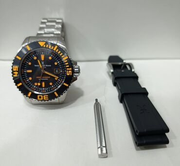 Qol saatları: Bernhard H. Mayer “WaveBreaker” Automatic dalğıc saatı – tam dəst - — 5