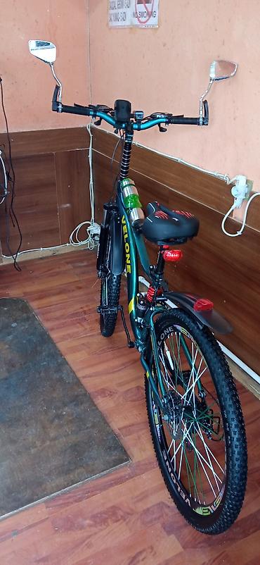teker velosiped: Velone dağ velosipedi - Çərçivə: amortizatorlu (full-suspension) — 2