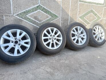 Колеса в сборе: Колеса в сборе 215 / 60 / R 16, Всесезонная, Б/у, Комплект, Легковые, Литые, отверстий - 5