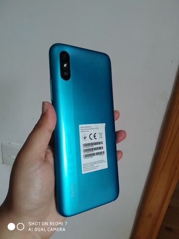 Redmi 9T, 32 ГБ, цвет - Голубой, Отпечаток пальца, Две SIM карты