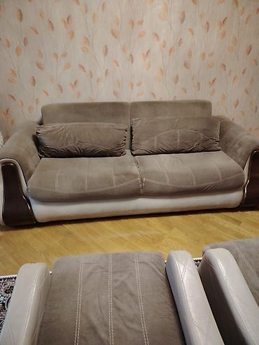 Divan və kreslo dəstləri: İşlənmiş, Divan, 2 kreslo, Divan, Bazasız, Açılan — 2
