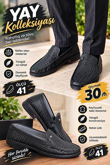 Ayaqqabılar: Kişi üçün yaz-yay loafer ayaqqabıları - Brend: BMS (Bemsas) – Made in — 1